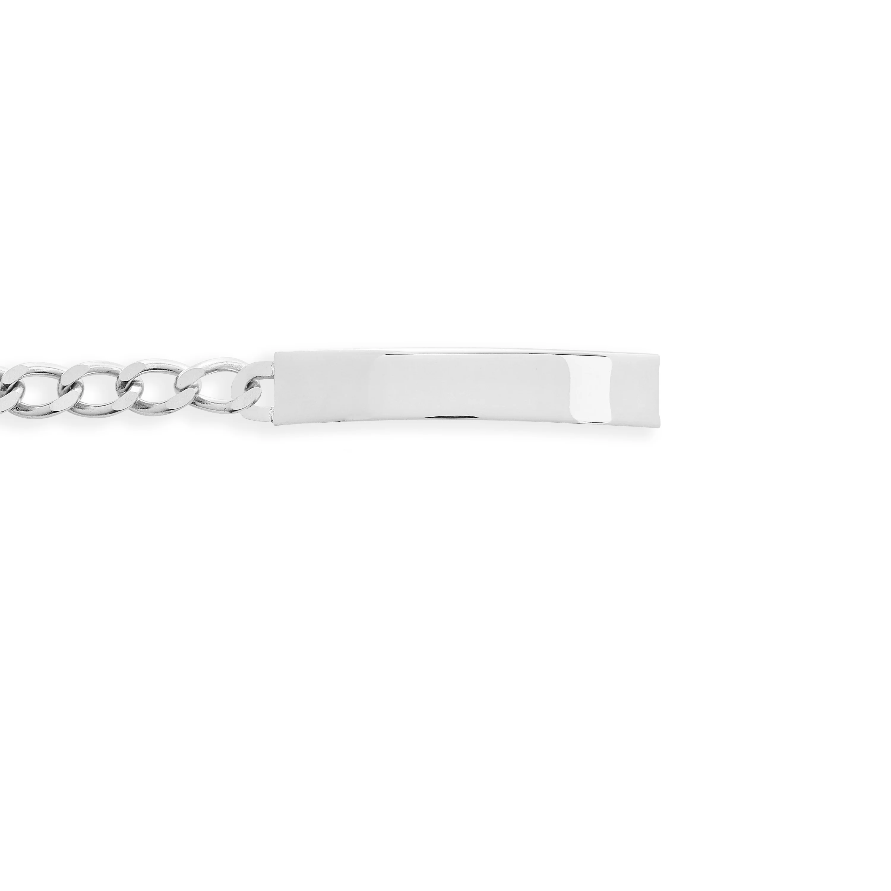 Ladies’ ID Bracelet with Polished Plaque - Image 3