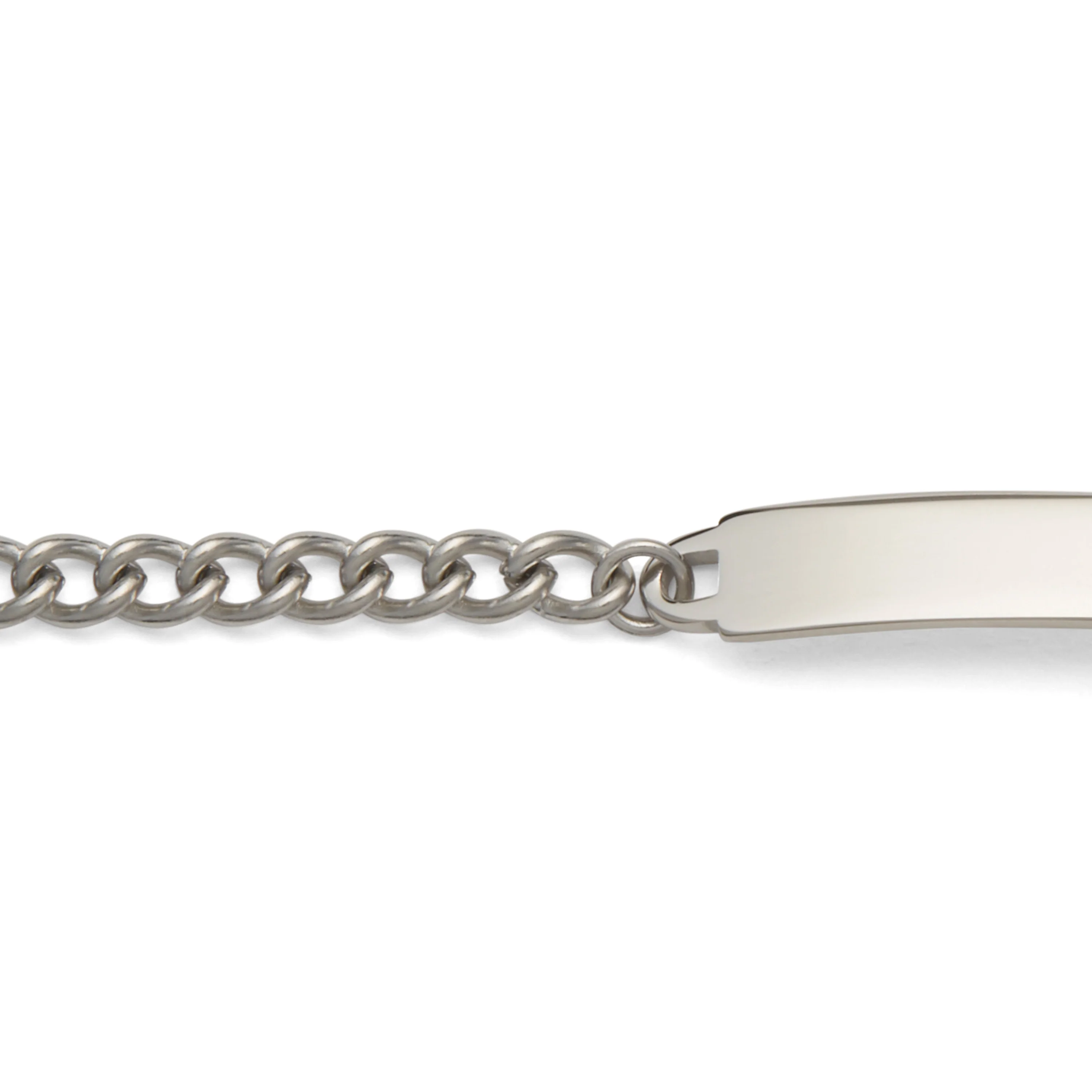 Children’s ID Bracelet with Heart Shaped Cut Out - Image 4