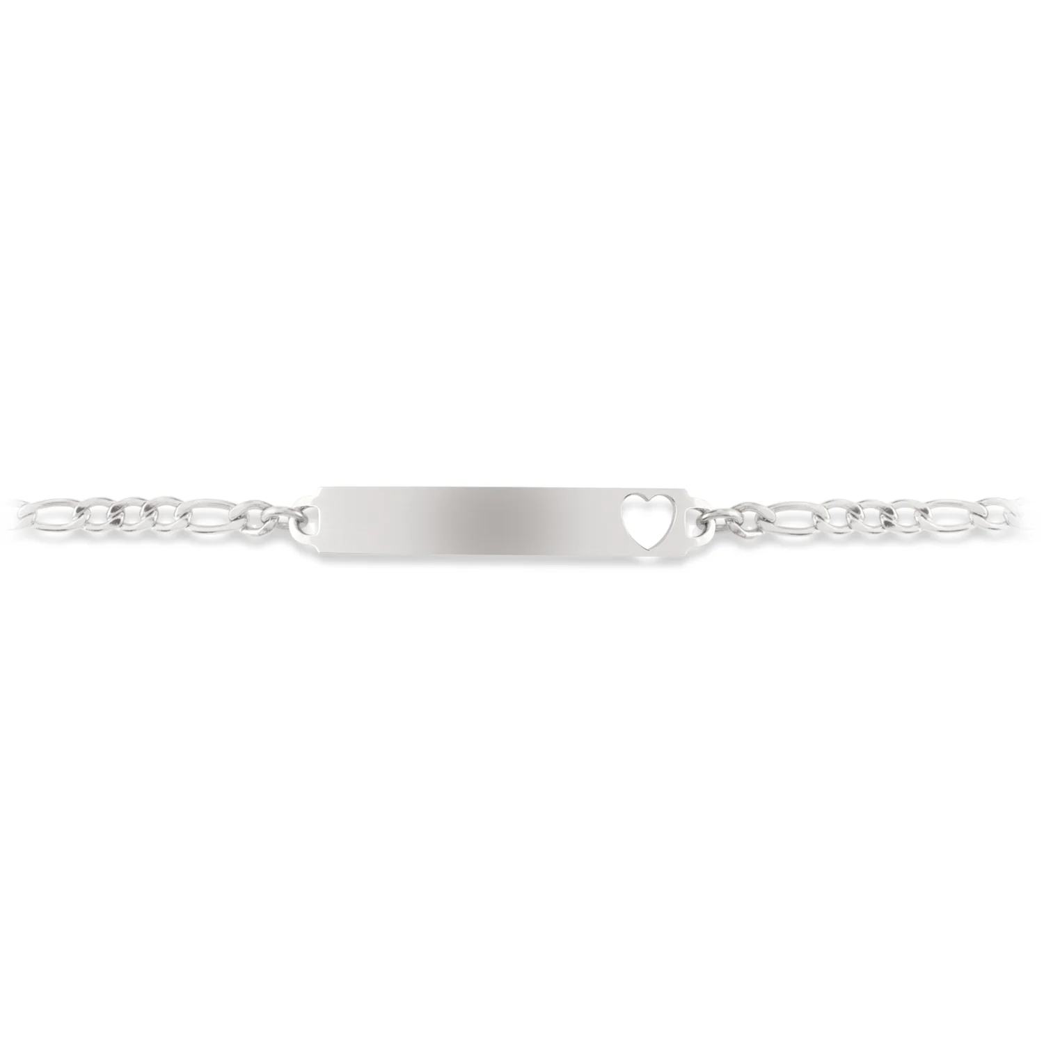 My First ID Bracelet with Cut Out Heart Plaque - Image 4