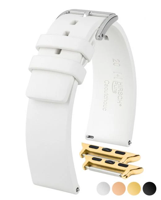 Ladies HIRSCH PURE Premium Caoutchouc Watchband 4041 88 - Image 3