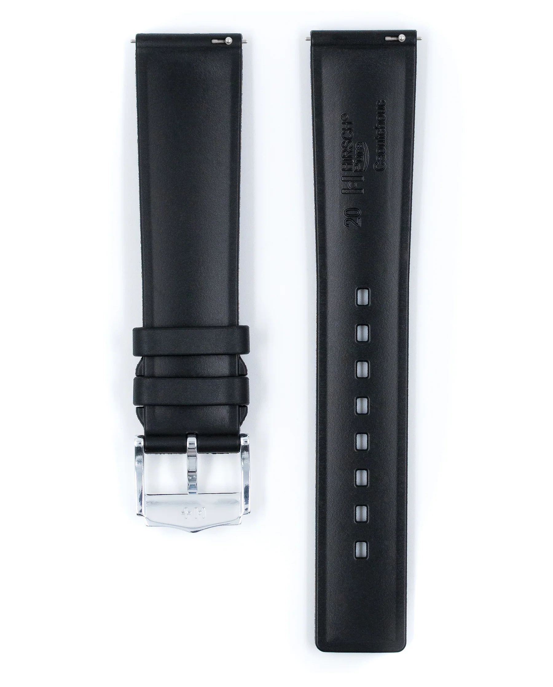 Long HIRSCH PURE Premium Caoutchouc Watchband 4043 88 - Image 3
