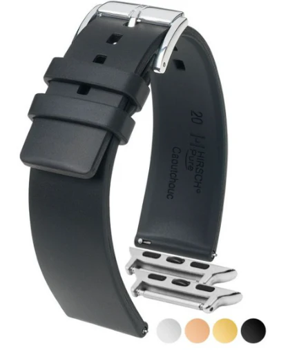 Mens HIRSCH PURE Premium Caoutchouc Watchband 4053 88 - Image 7
