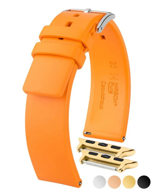 Mens HIRSCH PURE Premium Caoutchouc Watchband 4053 88 - Image 8