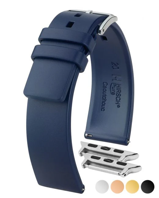 Mens HIRSCH PURE Premium Caoutchouc Watchband 4053 88 - Image 9