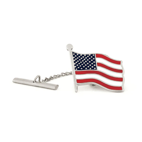 American Flag Tie Tack - Image 2