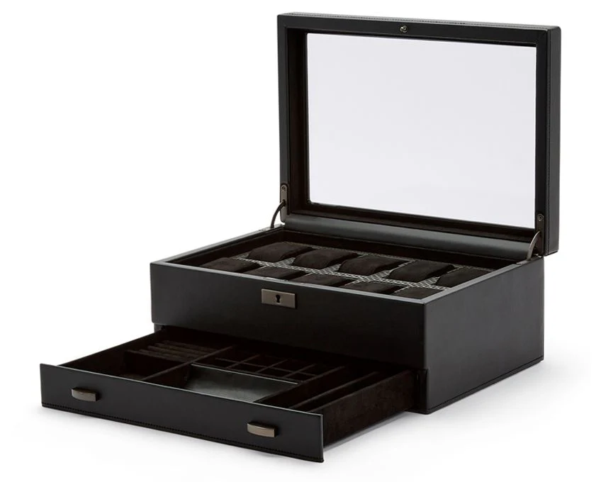 Axis 10 Piece Watch Box with Additional Storage Drawer - Image 2