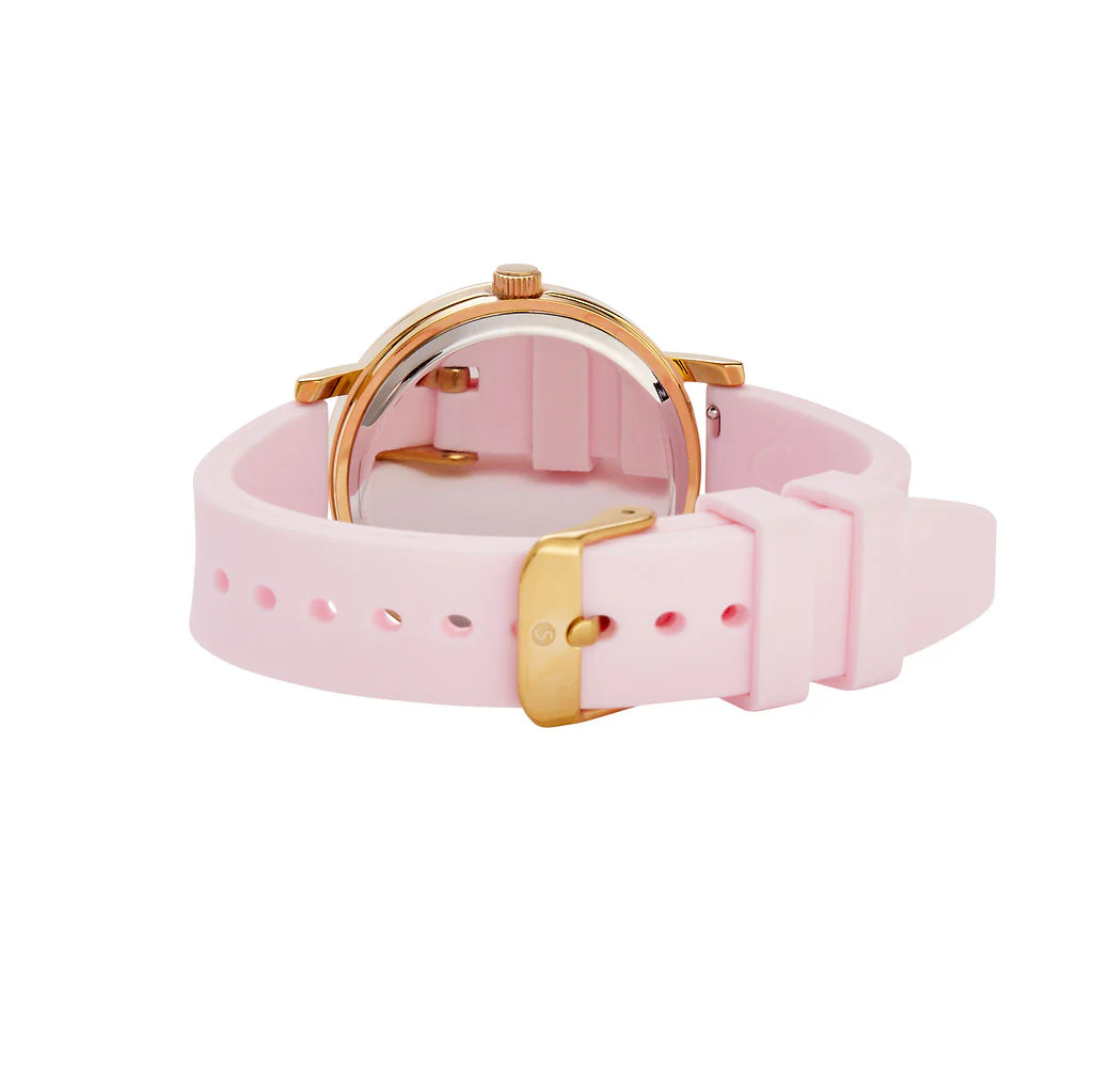 Brilliance Line Pink Crystal Heart Watch - Image 5