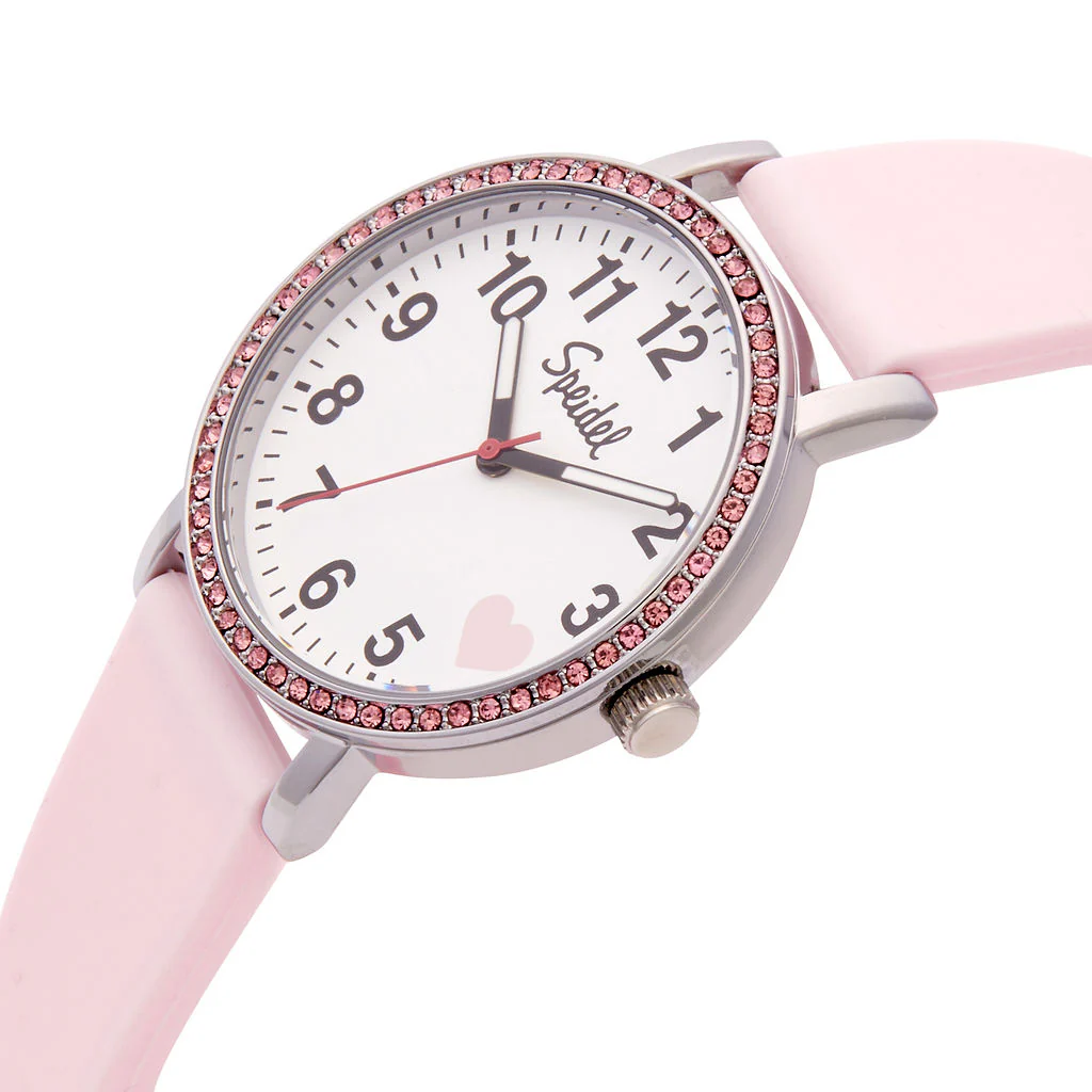 Brilliance Line Pink Crystal Heart Watch - Image 6