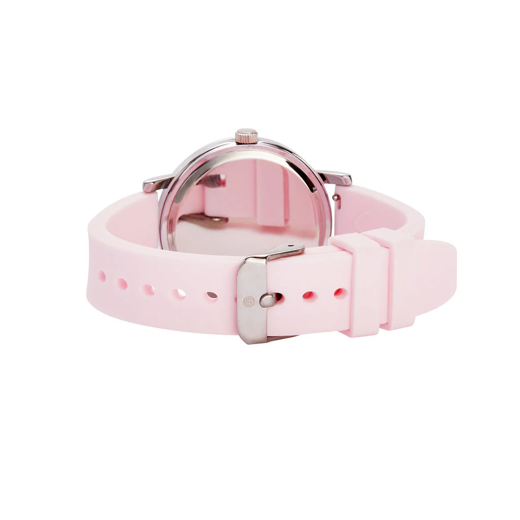 Brilliance Line Pink Crystal Heart Watch - Image 8