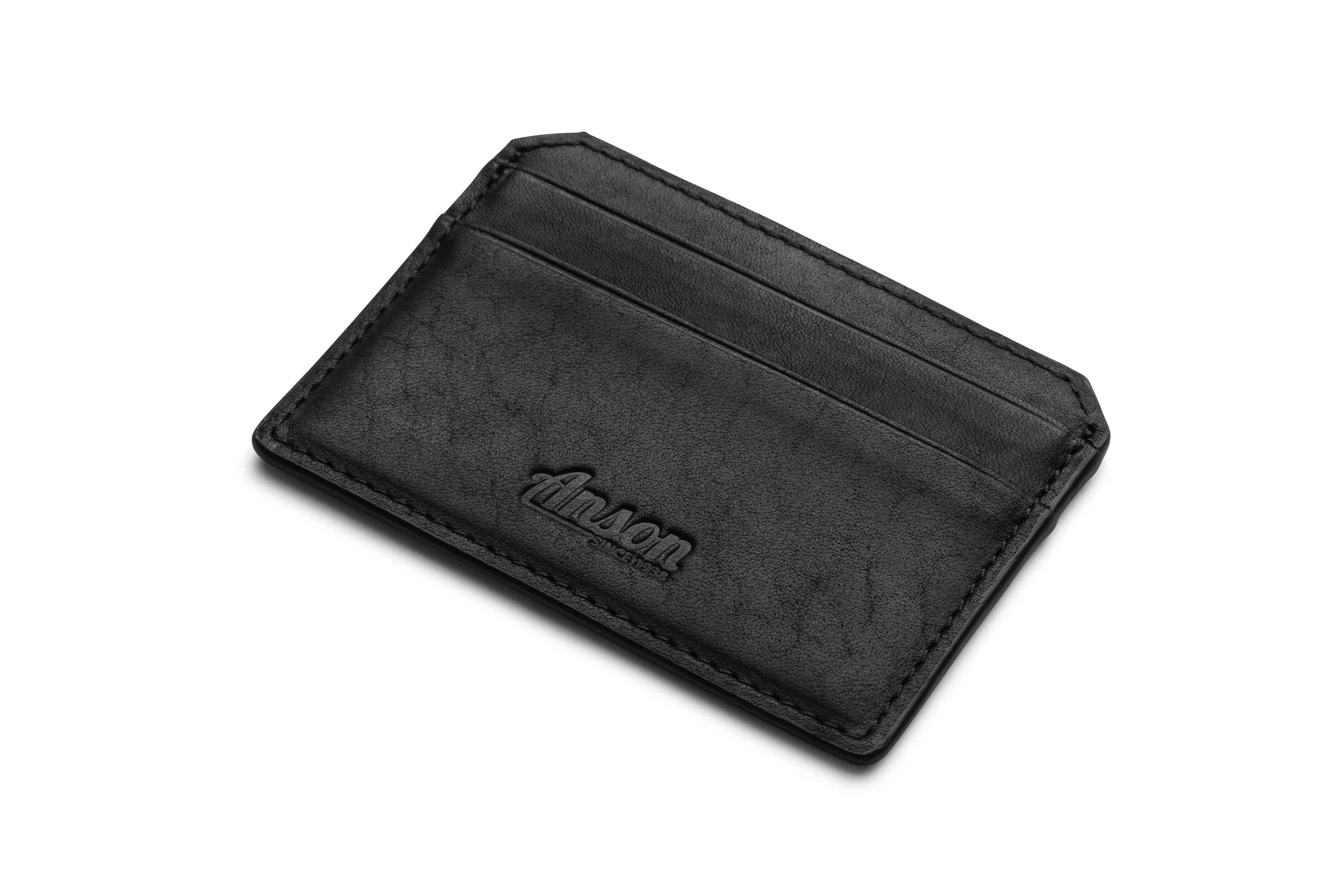 Leather Credit Card Case In Classic Essex Horween Leather - Image 3