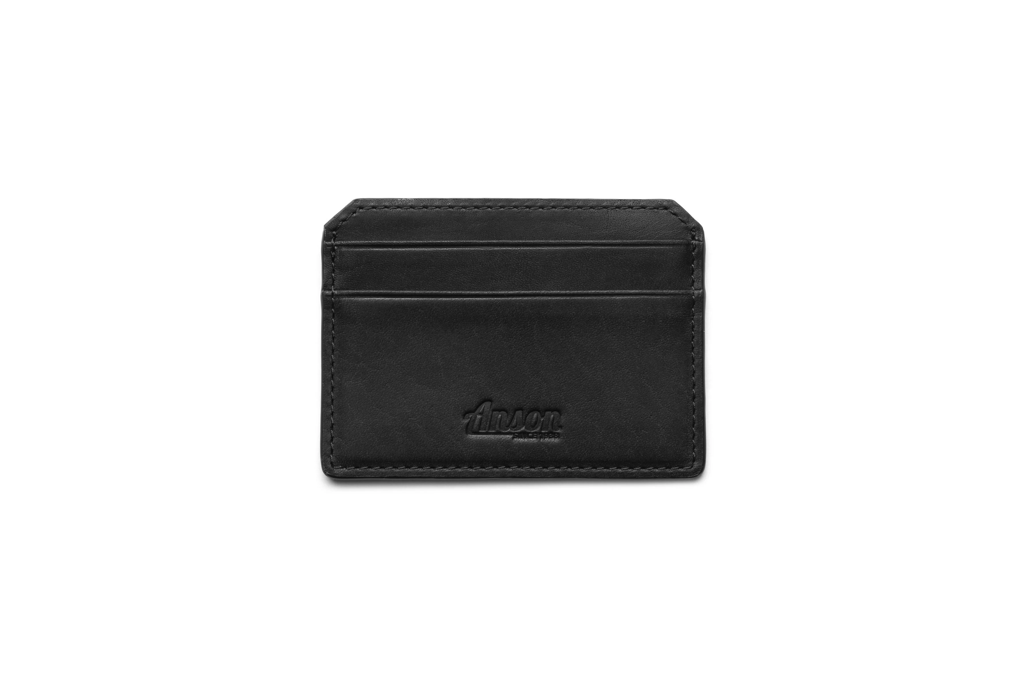 Leather Credit Card Case In Classic Essex Horween Leather - Image 5