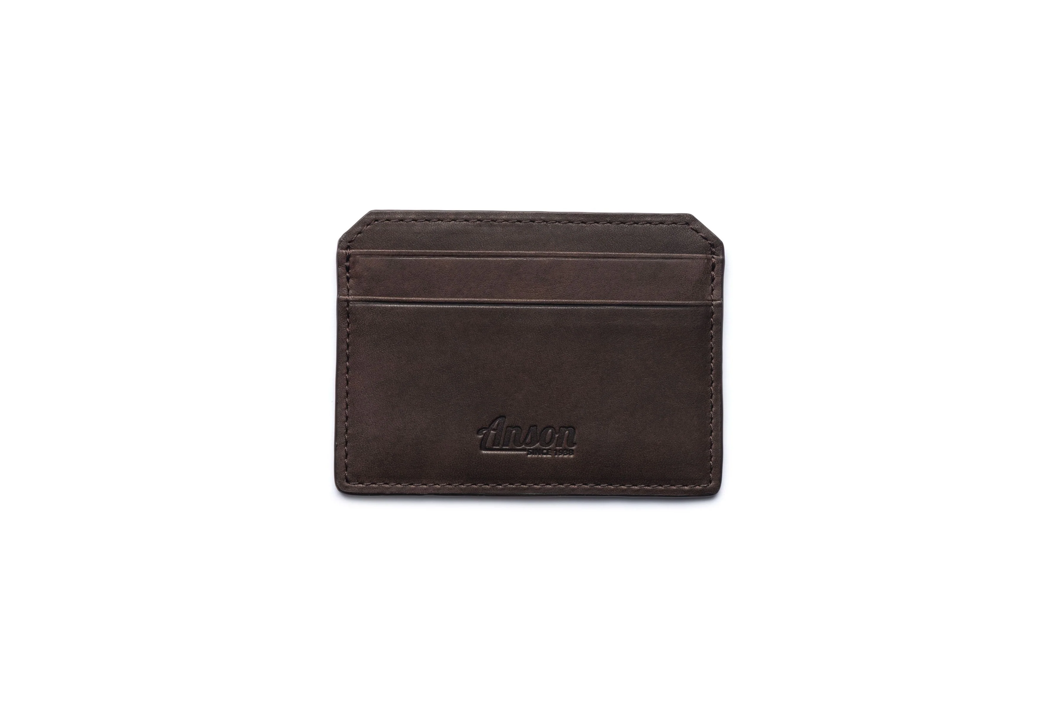 Leather Credit Card Case In Classic Essex Horween Leather - Image 8