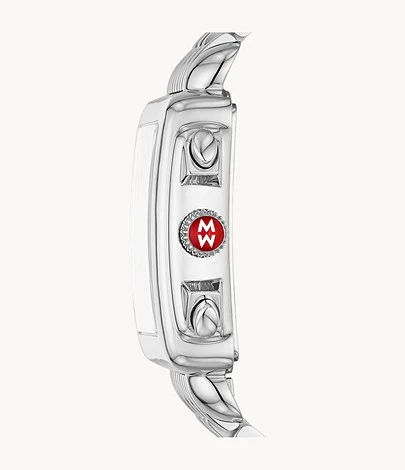 MICHELE Watches Deco Stainless Diamond Watch (33mm) - Image 8