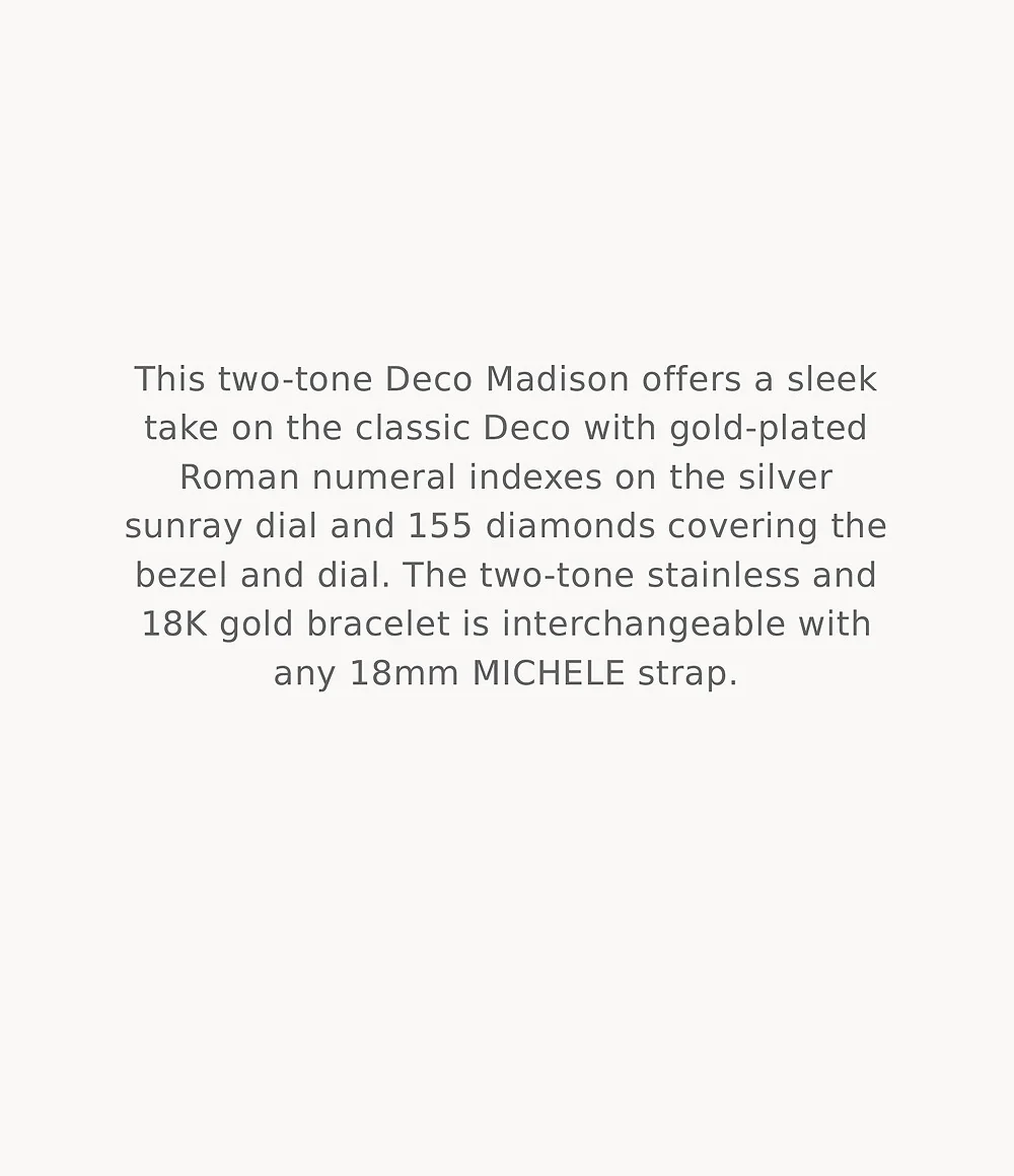 MICHELE Watches Deco Madison Diamond Dial Watch (31mm) - Image 5