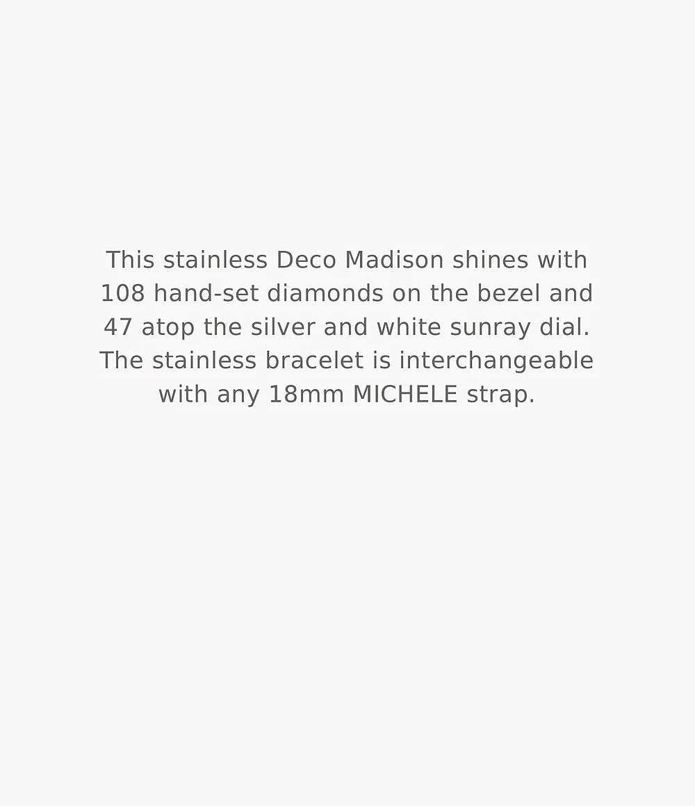 MICHELE Watches Deco Madison Diamond Dial Watch (31mm) - Image 8