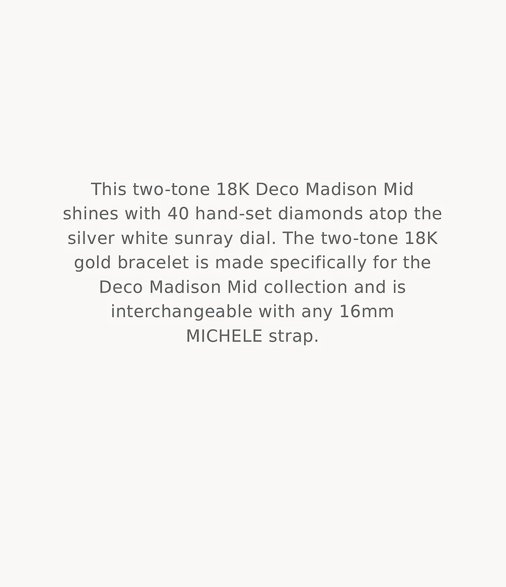MICHELE Watches Deco Madison Mid Diamond Dial Watch (31mm) - Image 6