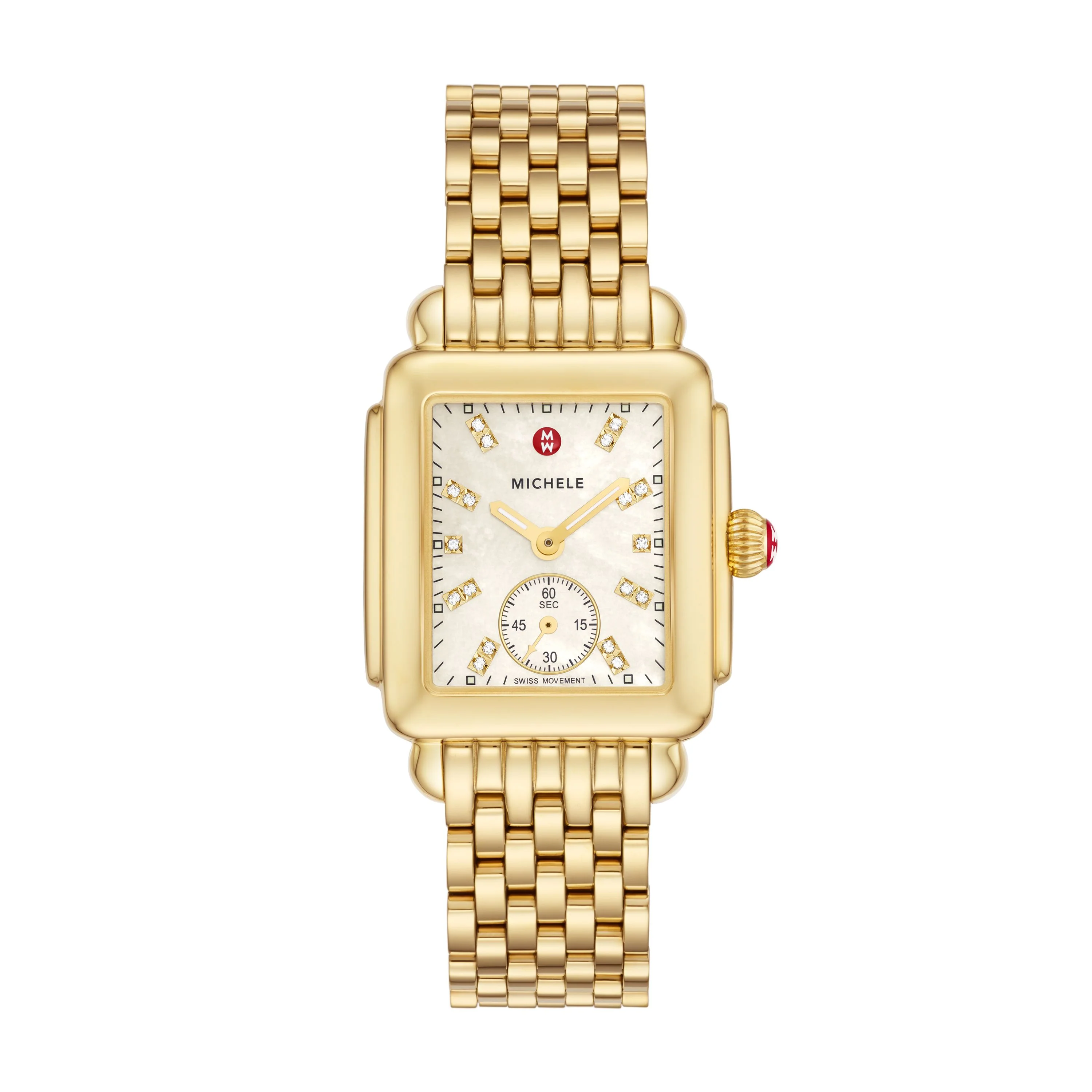 MICHELE Watches Deco Mid Diamond Dial Watch (29mm) - Image 5
