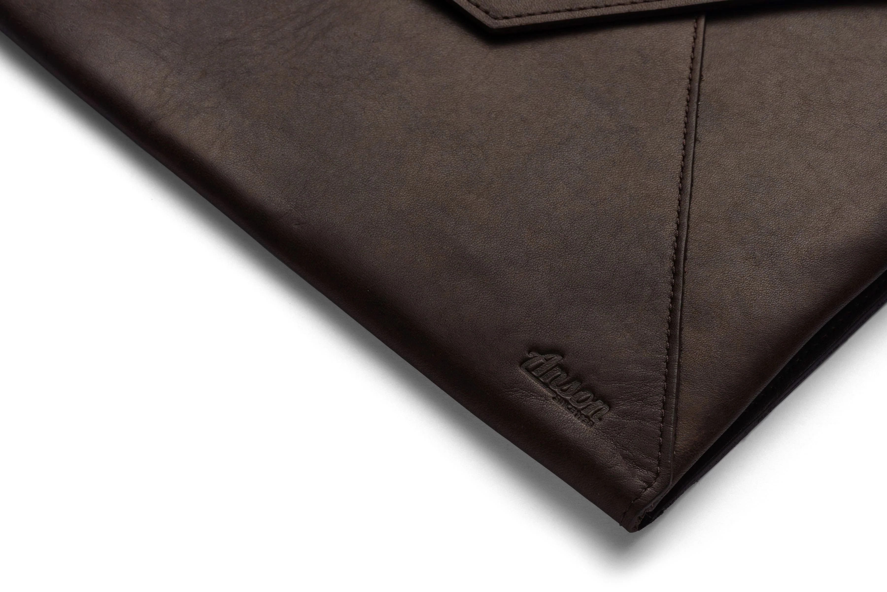 Leather Document Envelope In Brown Or Black - Image 11
