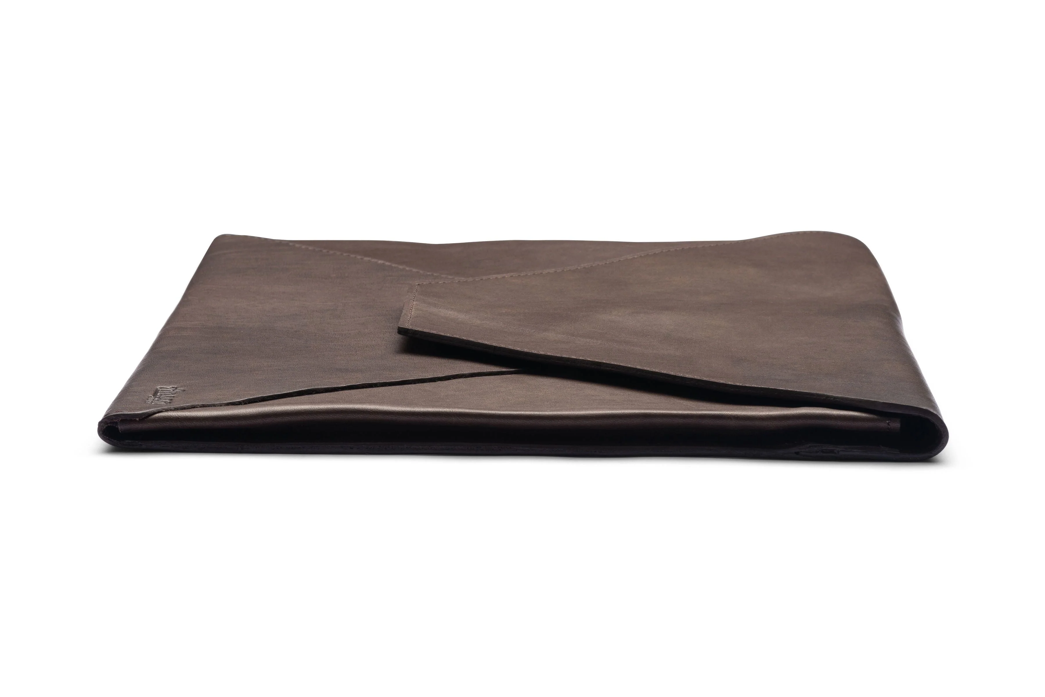 Leather Document Envelope In Brown Or Black - Image 15