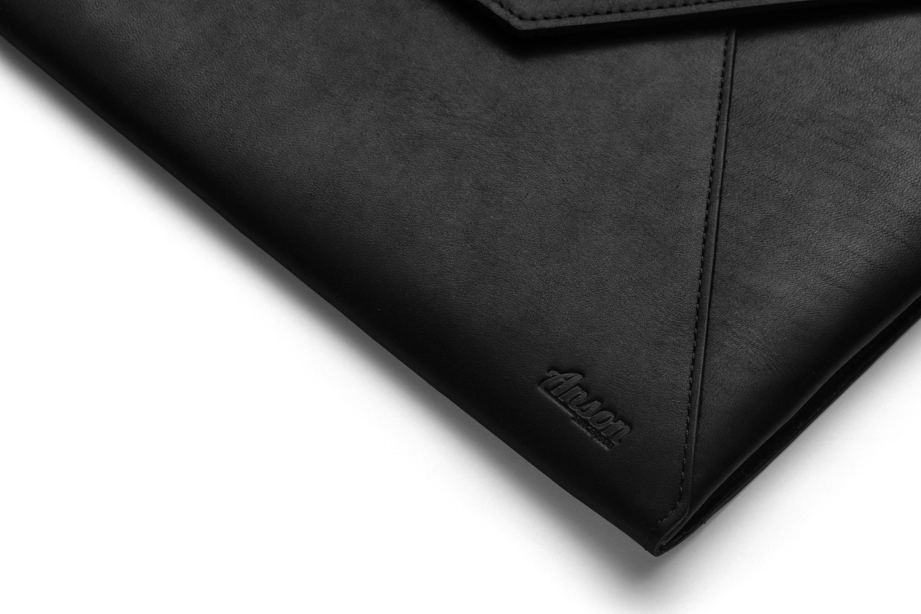 Leather Document Envelope In Brown Or Black - Image 4