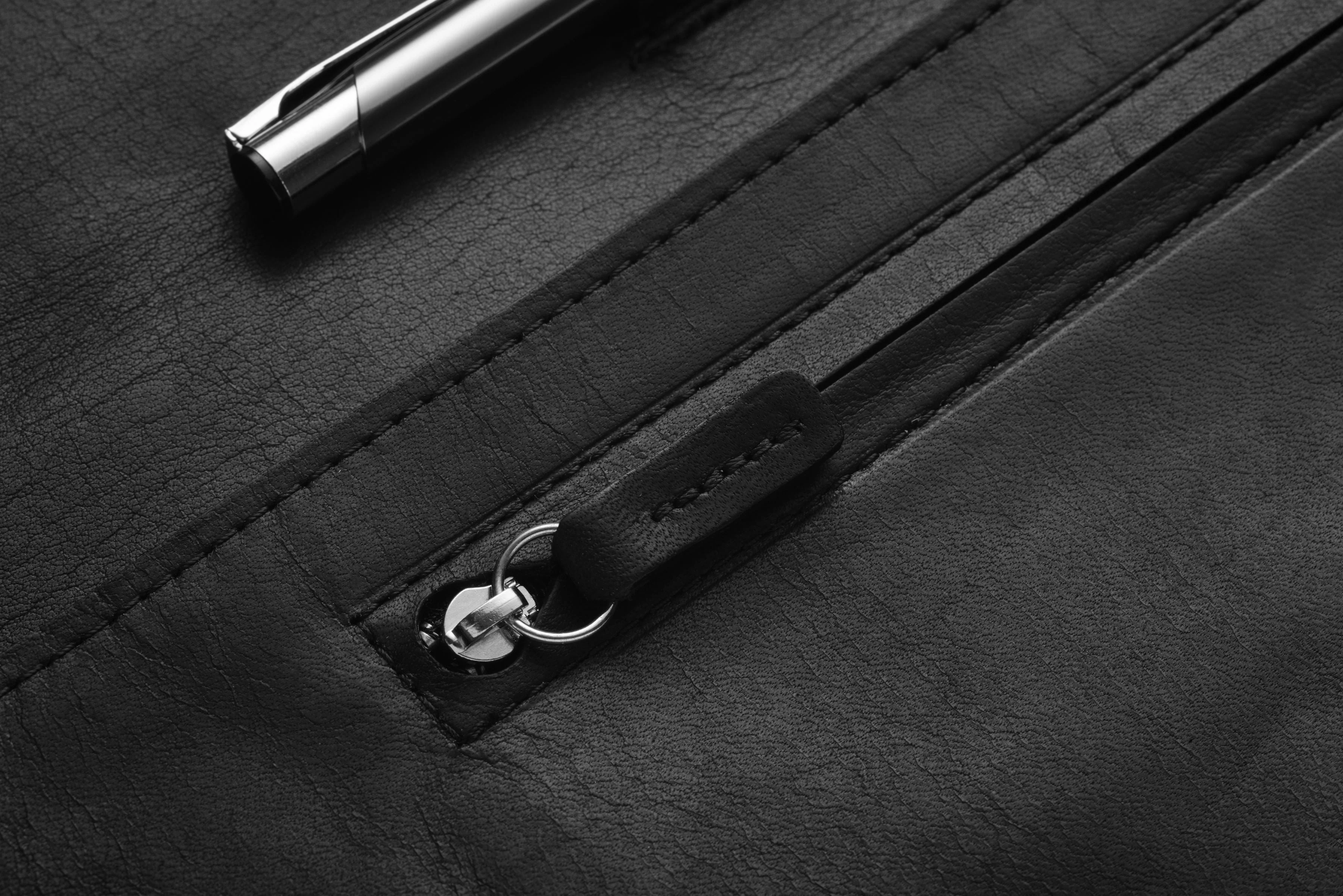 Leather Document Envelope In Brown Or Black - Image 5