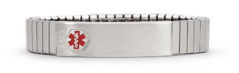Stainless Steel Medilog™ ID Bracelet with Compartment Plaque & Expansion Band - Image 7