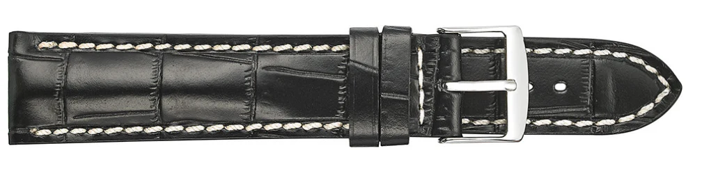 Fleurus Alligator Embossed Leather Watchband  934 - Image 12