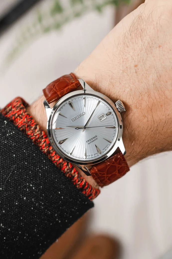 Ladies HIRSCH CROCOGRAIN Crocodile Embossed Shiny Calfskin Watch Strap 1230 28 - Image 22