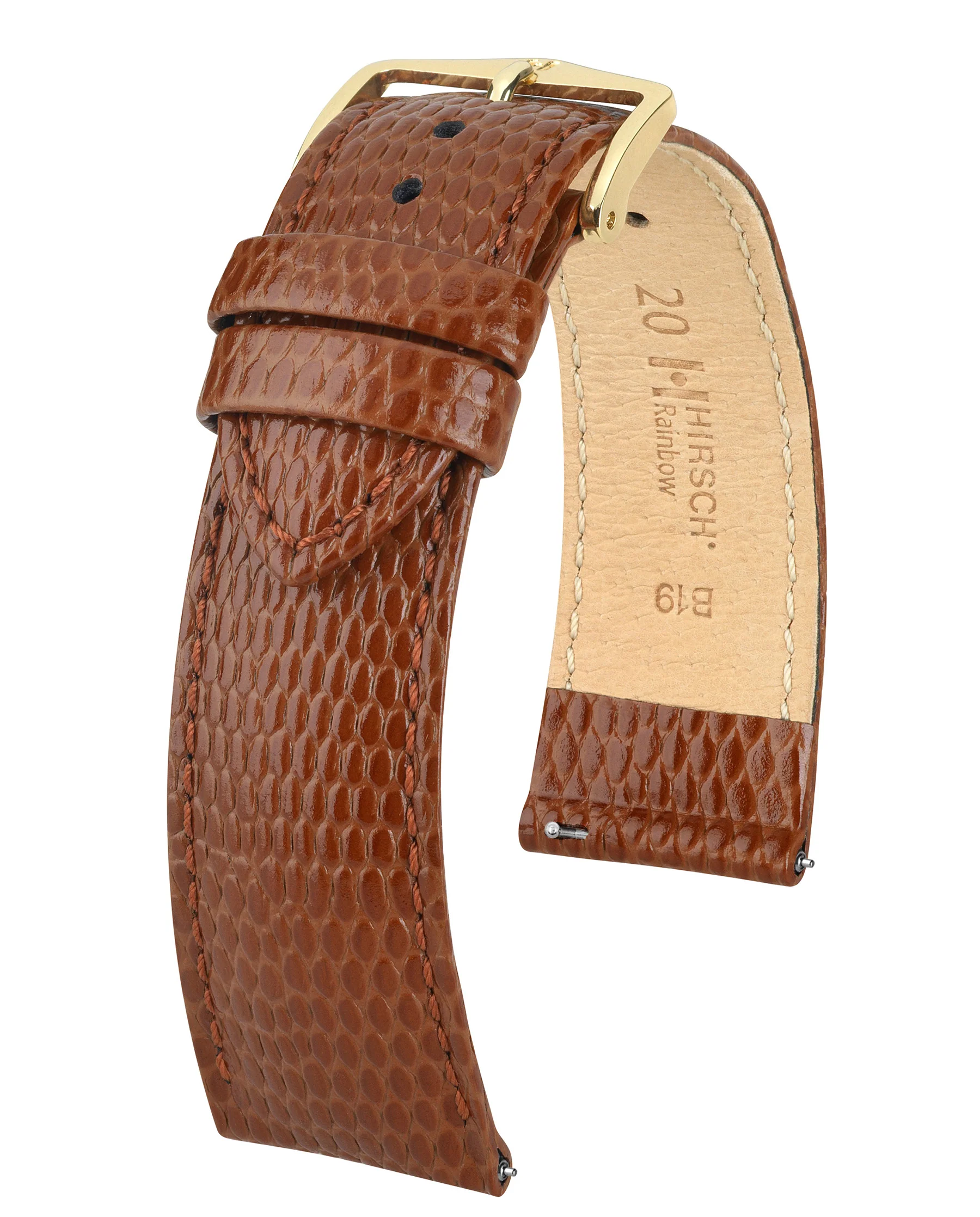 Ladies HIRSCH RAINBOW Lizard Embossed Calfskin Watch Strap  1230 26 - Image 4