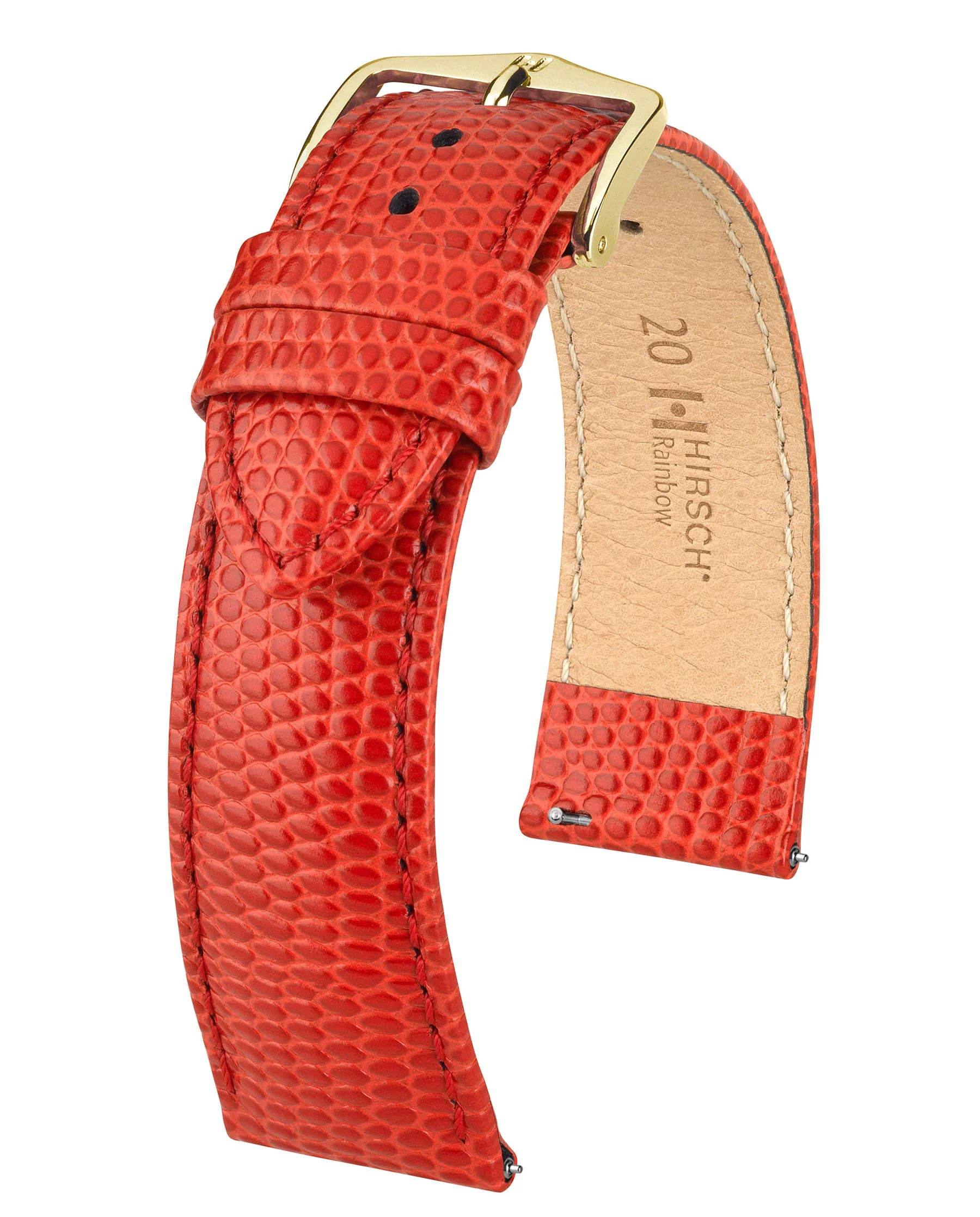 Ladies HIRSCH RAINBOW Lizard Embossed Calfskin Watch Strap  1230 26 - Image 7