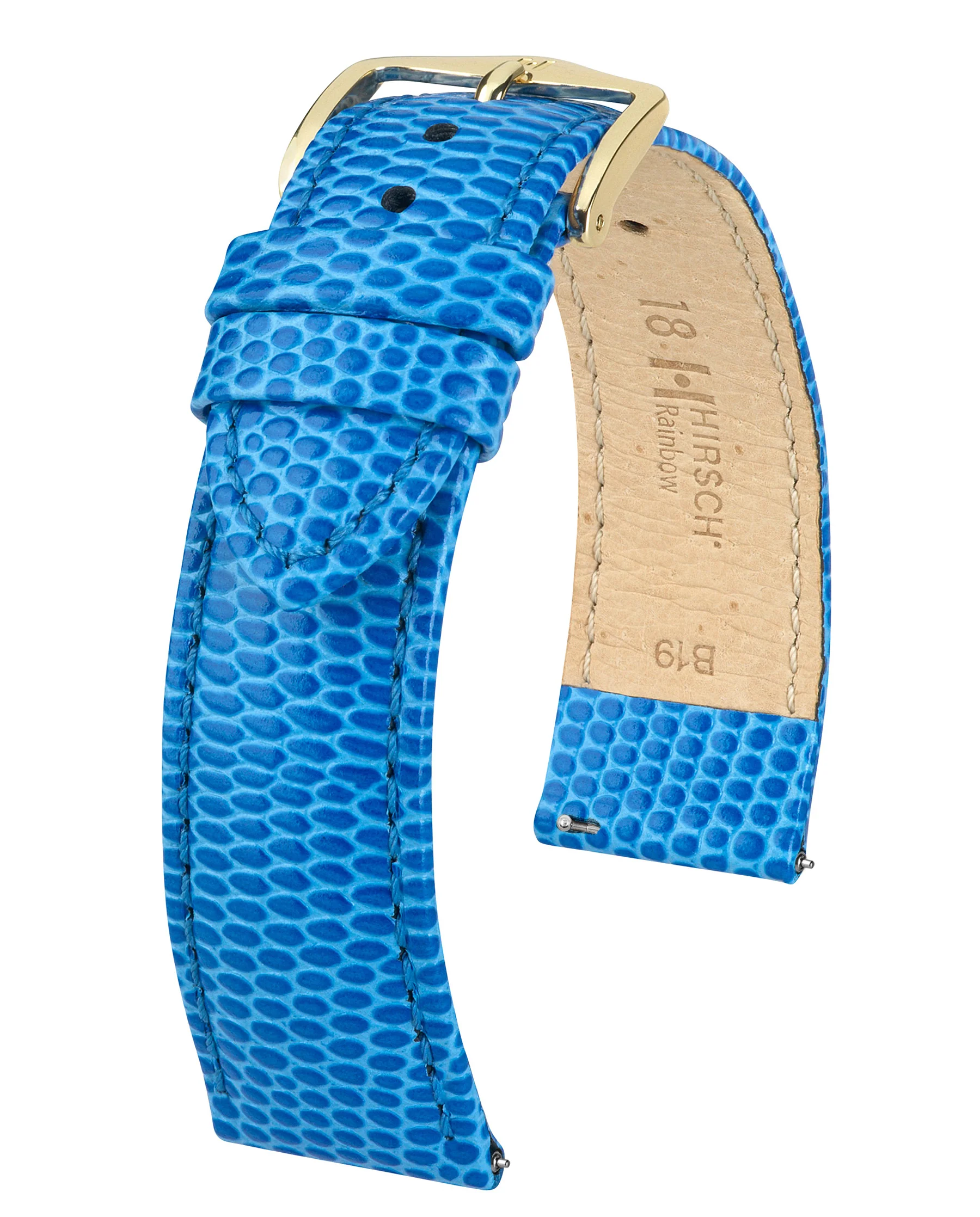 Ladies HIRSCH RAINBOW Lizard Embossed Calfskin Watch Strap  1230 26 - Image 9