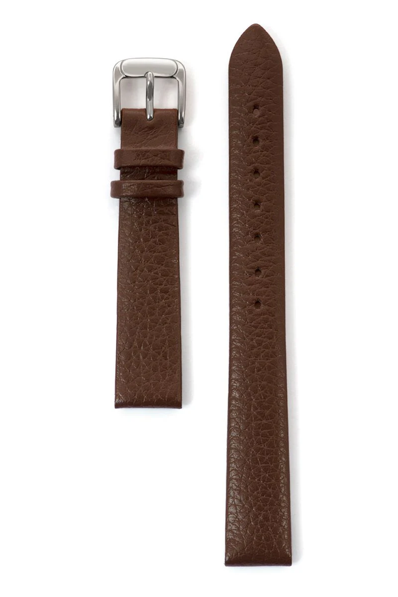 Ladies' Fine Cowhide Grain Leather Band in Black and Brown - Image 2