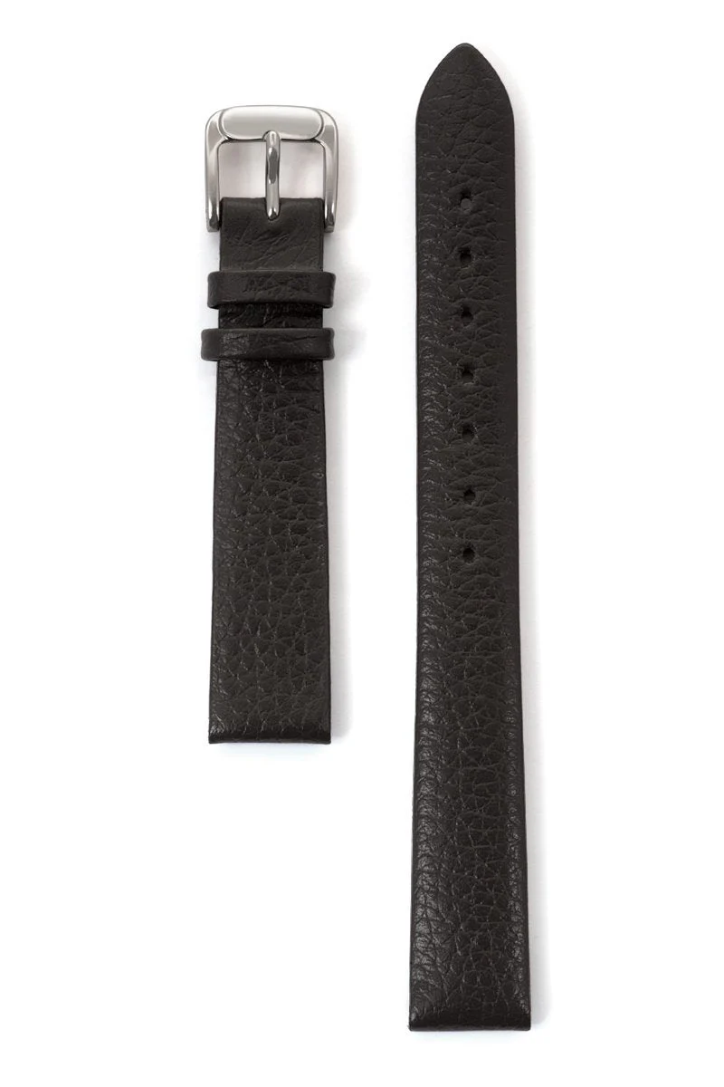 Ladies' Fine Cowhide Grain Leather Band in Black and Brown - Image 4