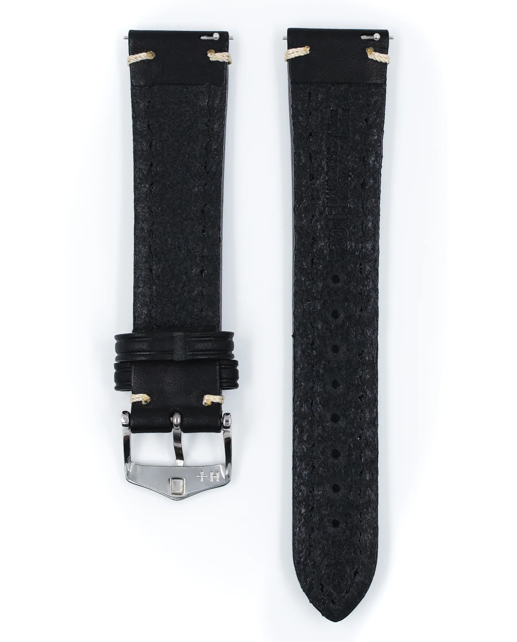 Long HIRSCH LIBERTY Saddle Leather Watch Band 1092 02 - Image 4