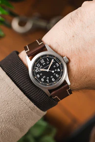 Long HIRSCH LIBERTY Saddle Leather Watch Band 1092 02 - Image 9