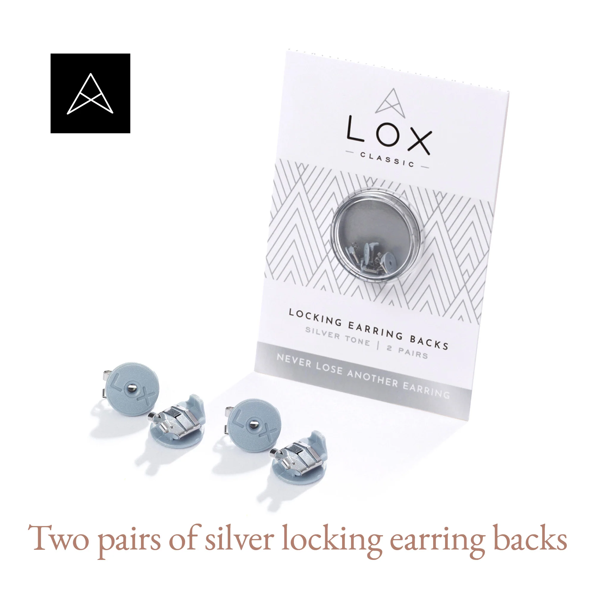 Lox 2 Pair English Earring Backs Silver and Gold (12pk) - Image 11