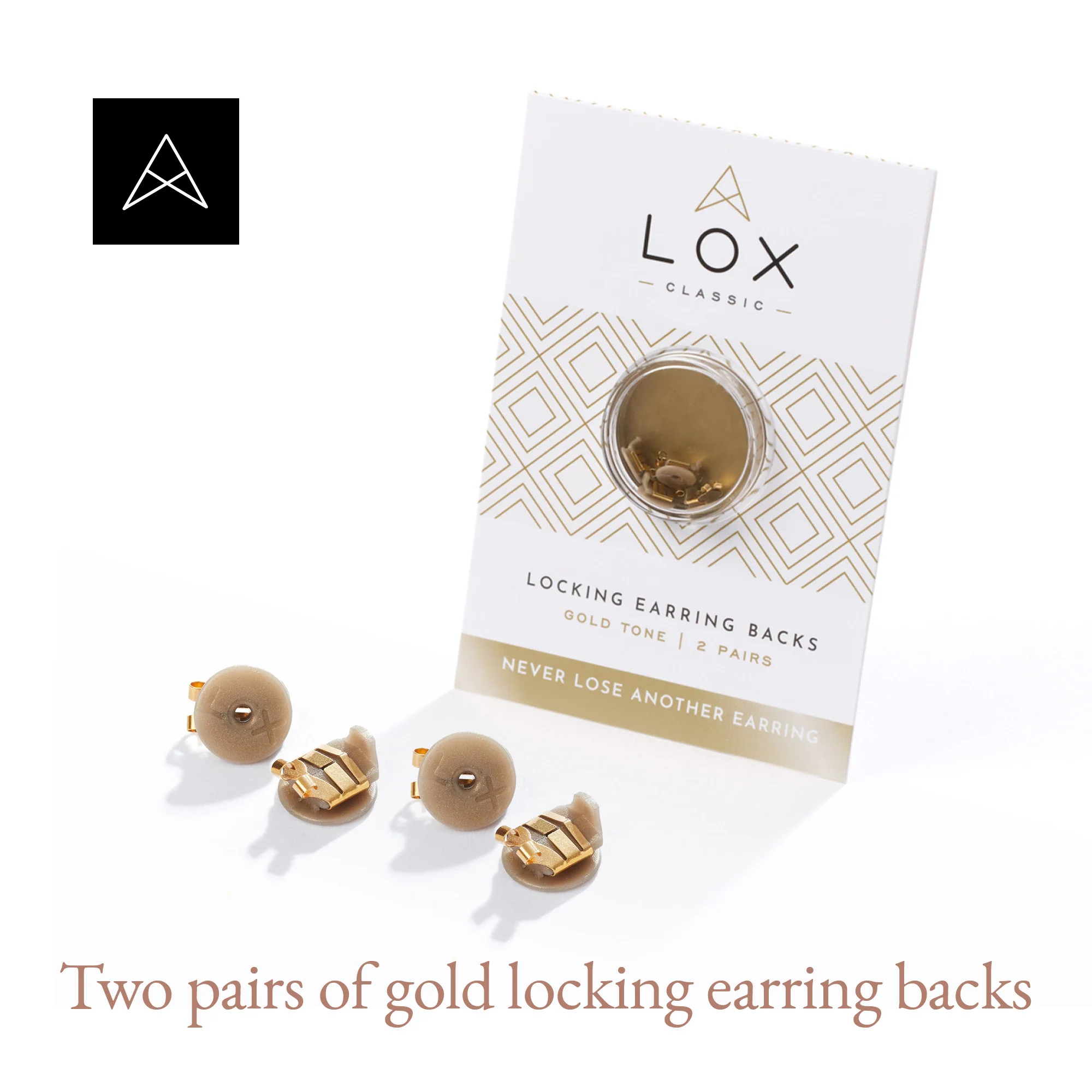 Lox 2 Pair English Earring Backs Silver and Gold (12pk) - Image 7