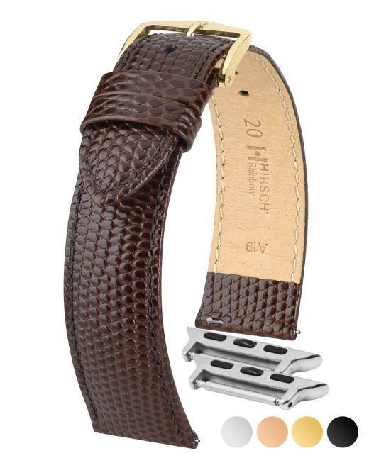 Men's HIRSCH RAINBOW Lizard Embossed Calfskin Watch Strap 1232 26 - Image 7