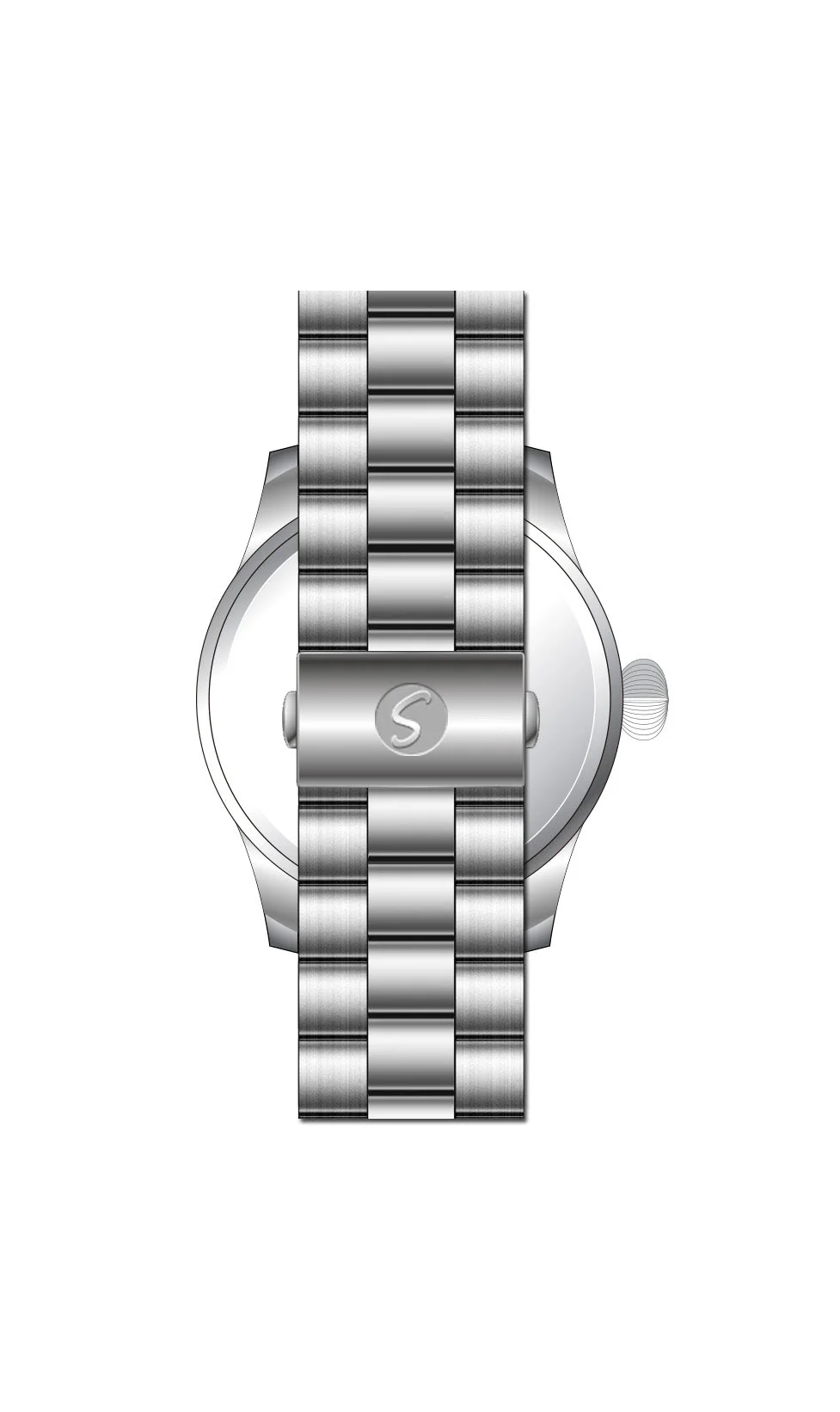 Mens Bold Executive All Stainless Steel - Image 7