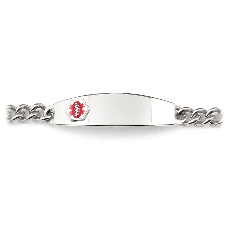 Medilog™ ID Stainless Steel Bracelet and Plaque w/ Raised Attached Medilog Charm - Image 3
