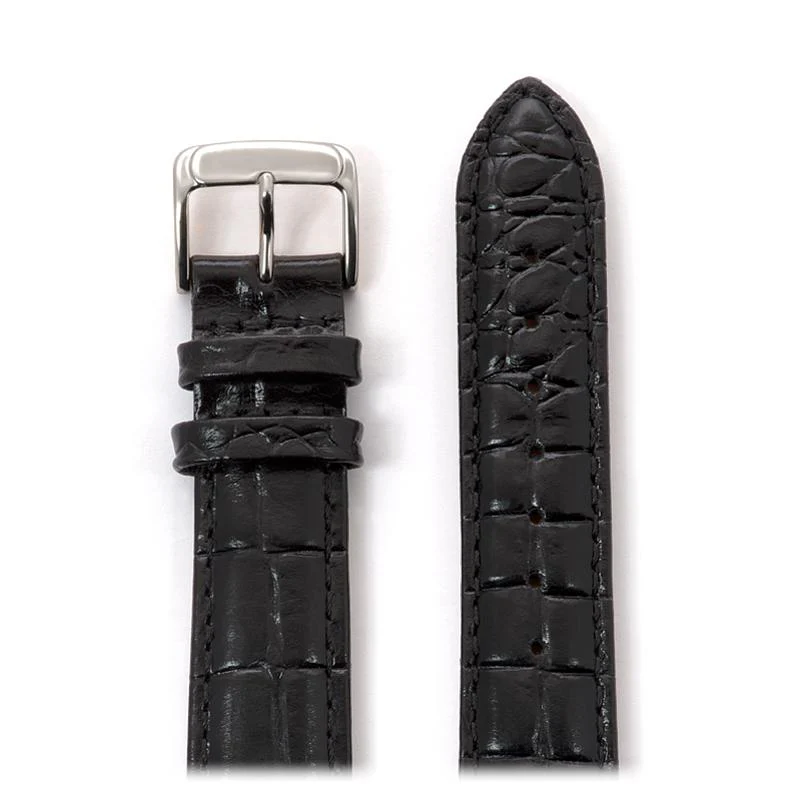Men's Leather Watchband with Alligator Grain - Image 3