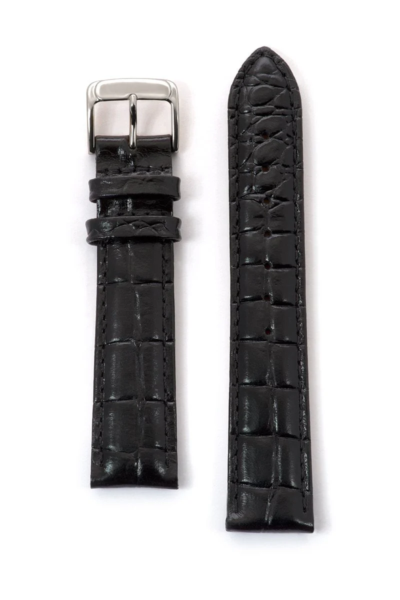 Men's Leather Watchband with Alligator Grain - Image 4