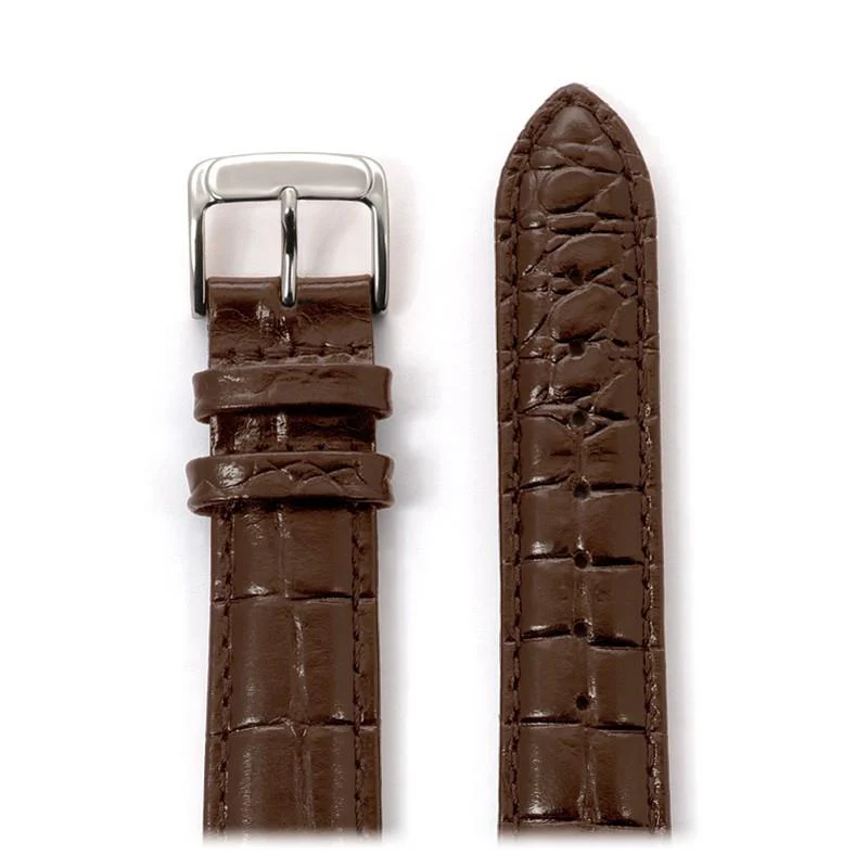 Men's Leather Watchband with Alligator Grain - Image 5