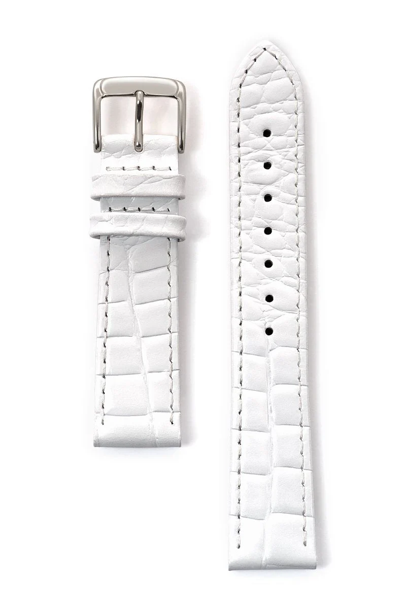 Men's Leather Watchband with Alligator Grain - Image 8