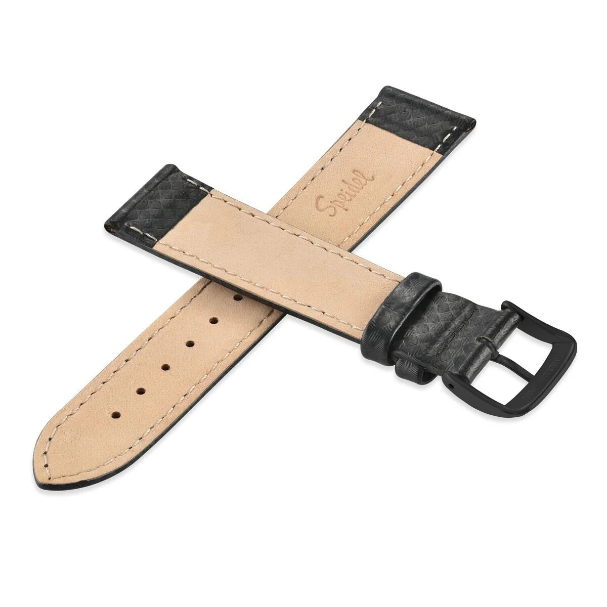 Mens Carbon Fiber Leather Watchband - Image 6