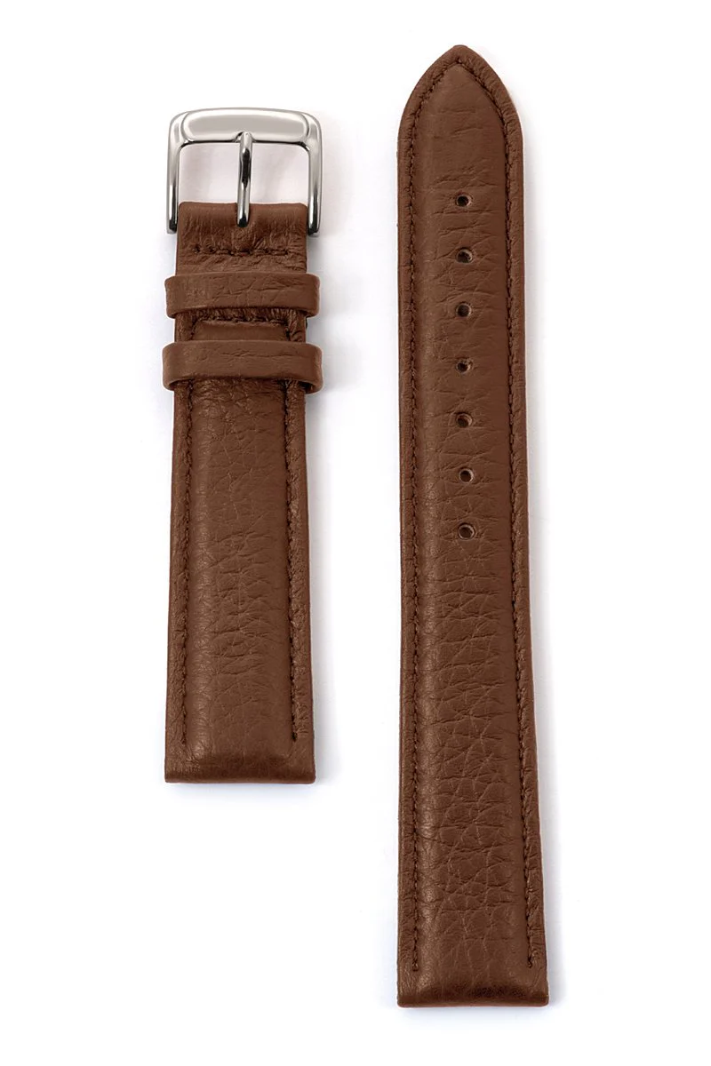 Men's Cowhide Stitched Leather Watchband - Image 2