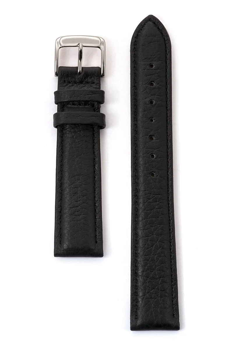 Men's Cowhide Stitched Leather Watchband - Image 4