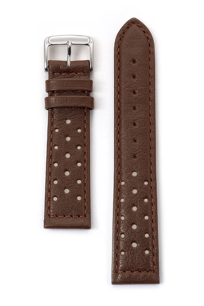 Men's Soft Calf Driving Watchband in Black, Brown and Honey - Image 6