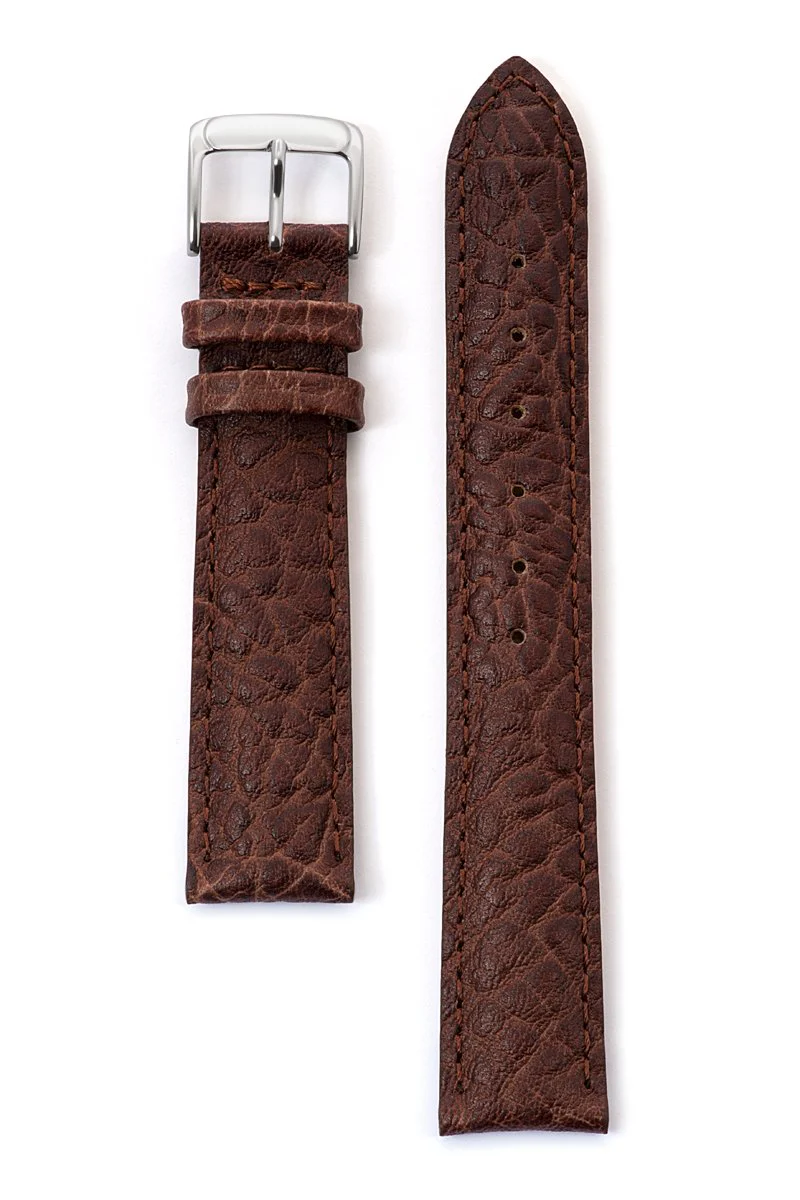 Men's Heavy Texture Buffalo Grain Watchband - Image 4