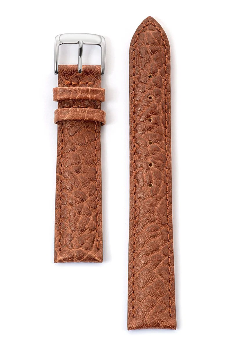 Men's Heavy Texture Buffalo Grain Watchband - Image 6